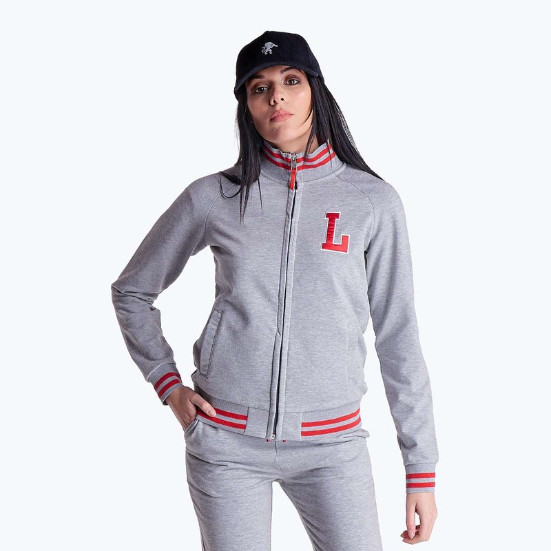 Damen Trainingsanzug LEONE 1947 College grau/melange 2