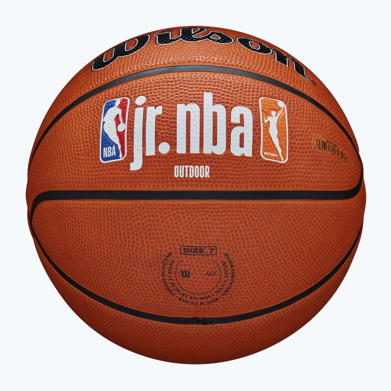 Wilson NBA JR Fam Logo Authentic Outdoor braun Basketball Größe 6 5