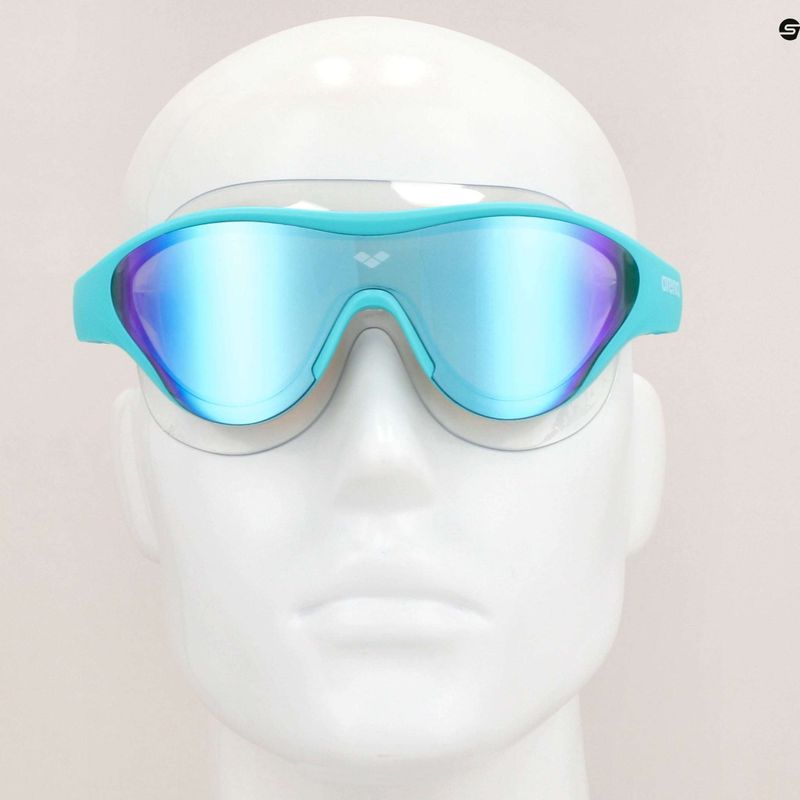 Schwimmmaske Taucherbrille arena The One Mask Mirror blue/water/blue cosmo 11