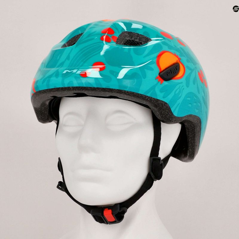 Fahrrad Helm Kinder MET Hooray green fruit glossy 9