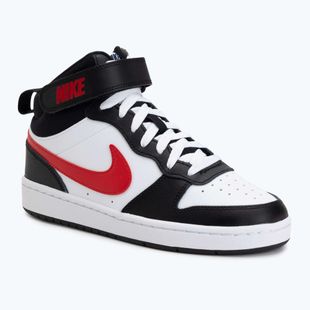 Schuhe Nike Court Borough Mid 2 white/white/black/university red