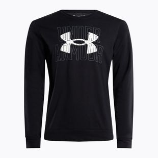 Under Armour Herren Trainingspullover Rival Terry Logo Crew schwarz 1370391-001