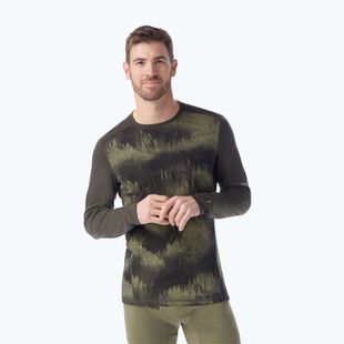 Herren-Thermoaktivshirt Smartwool Merino 250 Baselayer Crew Boxed north woods foggy pines