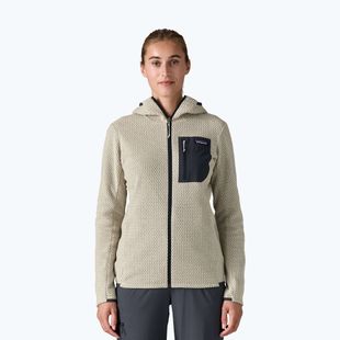 Patagonia R1 Air Full-Zip Fleece-Kapuzenpulli Wolle weiß