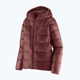 Patagonia Damen Daunenjacke Fitz Roy Down Hoody dunkel rubinrot w / sizzle rot