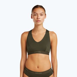 Thermoaktiver BH icebreaker Merino 125 Cool-Lite Sprite Racerback dark loden