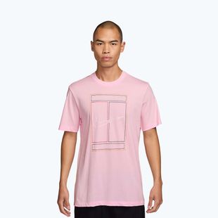 Herren T-Shirt Nike Court Heritage pink foam