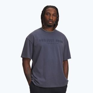 Herren-Shirt Under Armour Project Rock Q3 ST Graphic downpour gray/white