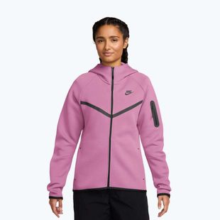 Damenpullover Nike Sportswear Tech Fleece Windrunner light magenta/black