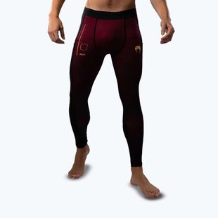 Herren Trainingsleggings Venum Tactical XT Spats schwarz/burgund/gold