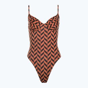 Einteiliger Badeanzug für Damen Billabong Cross Step brick
