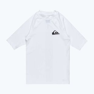Quiksilver Everyday UPF50 weißes Junior-Schwimmhemd
