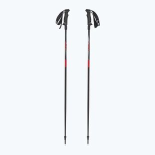 Skistöcke LEKI Hot Shot anodized black/eloxal gray/eloxal red
