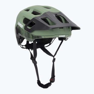 UVEX React MIPS Fahrradhelm moosgrün/schwarz matt