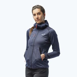 Salewa Damen Fleece Agner Hybrid PL/DST FZ Hoody navy blau 00-0000027372