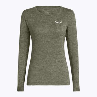 Damen-Longsleeve Salewa Puez Melange Dry faded green melange