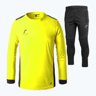 Torwart-Set Kinder Reusch Match Set Junior safety yellow/black