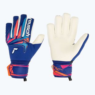 Kinder-Torwarthandschuhe Reusch Attrakt Gold X NC Junior sharp blue/white/shocking orange