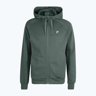 FILA Herren Romulus Track Sweatshirt mit Kapuze dunkel Wald/schwarz