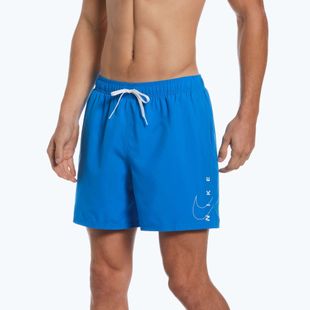 Herren Nike Swoosh Break 5" Volley Badeshorts blau NESSC601-458