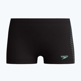 Badeshorts Kinder Speedo Plastisol Placement Aquashort black/alfalfa green