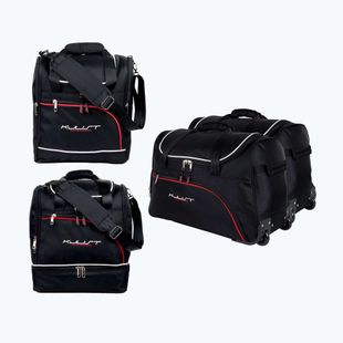 KJUST Audi Q2 Kofferraumtaschen-Set 2016+ 4 Stück schwarz