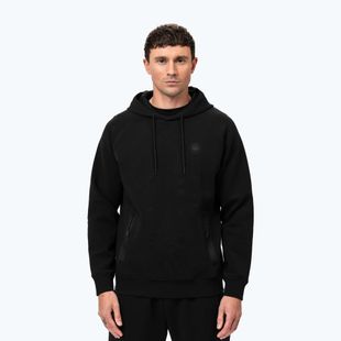 Herren Pitbull Dogwood Sweatshirt mit Kapuze schwarz