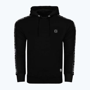 Herren Octagon Stripe Hoodie schwarz