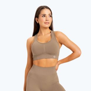 Damen Trainings-BH Gym Glamour push up beige 320