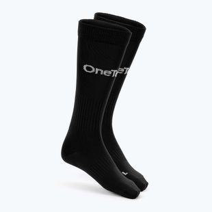 Kinder-Fußballsocken OneTeam Precision football socks Set 2-pack schwarz