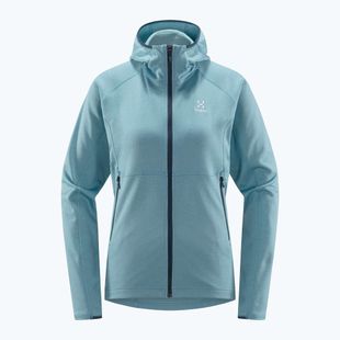 Damen-Trekking-Sweatshirt Haglöfs Skuta Hood blau 605072