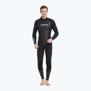 Herren Cressi Altum Monopiece 3 mm schwarz/blau Neoprenanzug