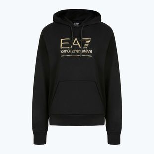 Herren EA7 Emporio Armani Zug Sichtbarkeit Hoodie schwarz / gold