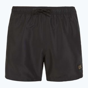 Herren EA7 Emporio Armani Gold Label Boxer Badeshorts schwarz