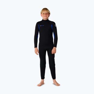 Kinder Schwimm-Neoprenanzug Rip Curl Trad 4/3 mm Back Zip black/blue