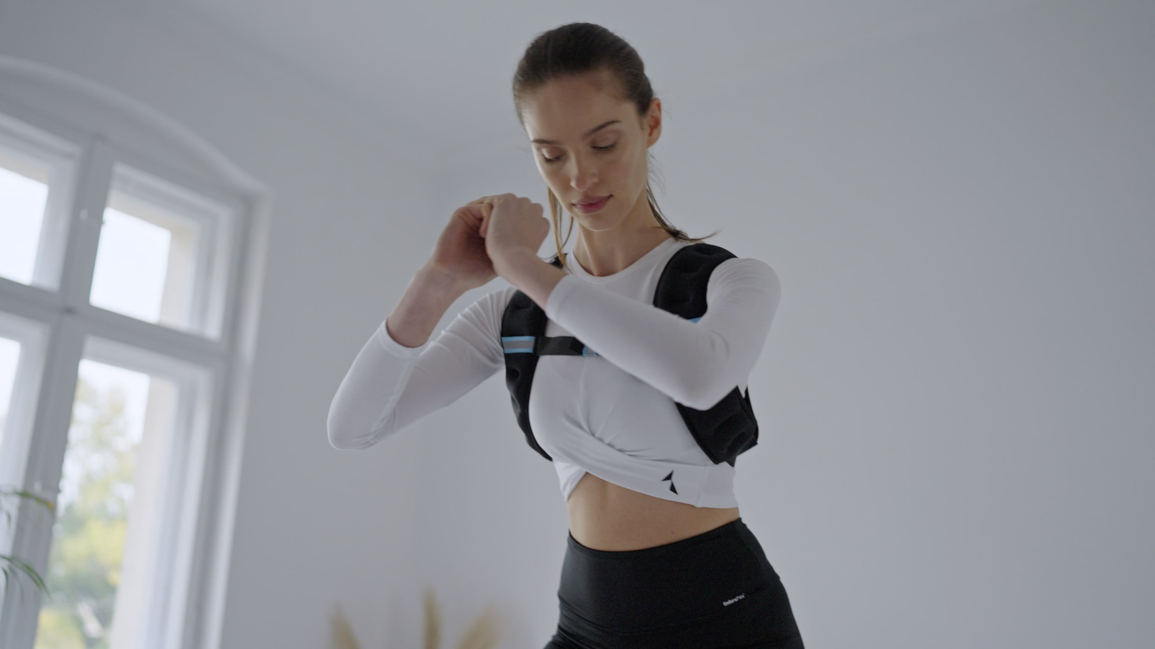 TREXO gewichtete Trainingsweste schwarz WV-05